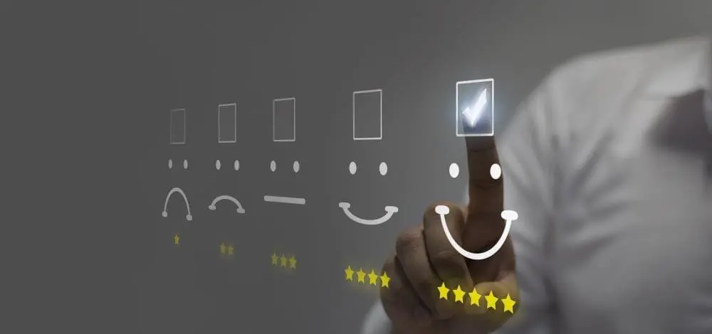 Five star rating illustration