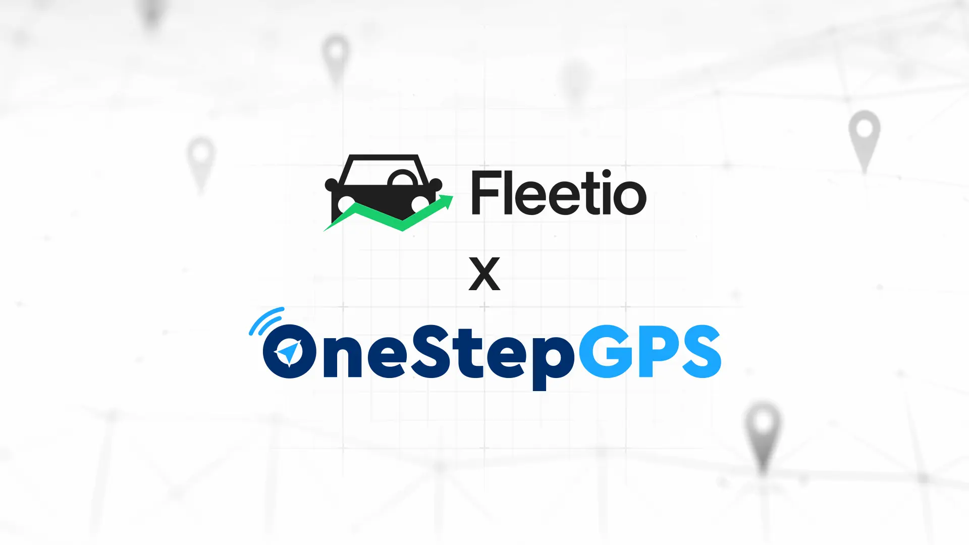 Fleetio and One Step GPS integration logos displayed together