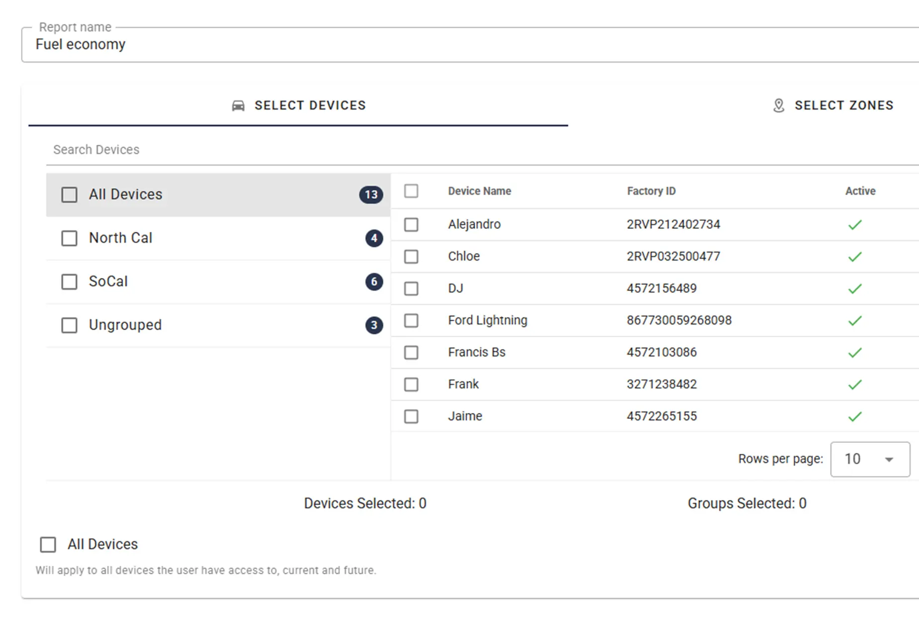 One Step GPS Fuel Cost monitoring UI