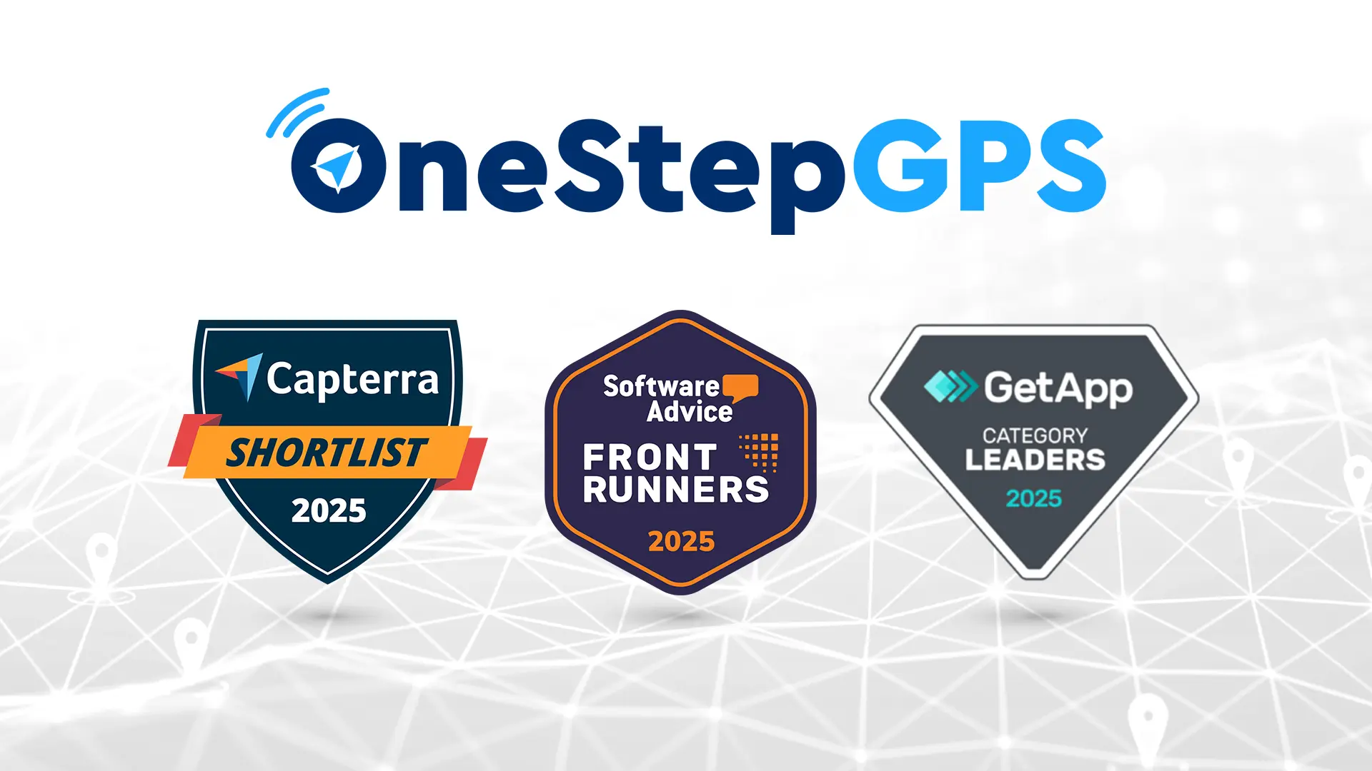One Step GPS recognized by Capterra, Software Advice, and GetApp in 2025
