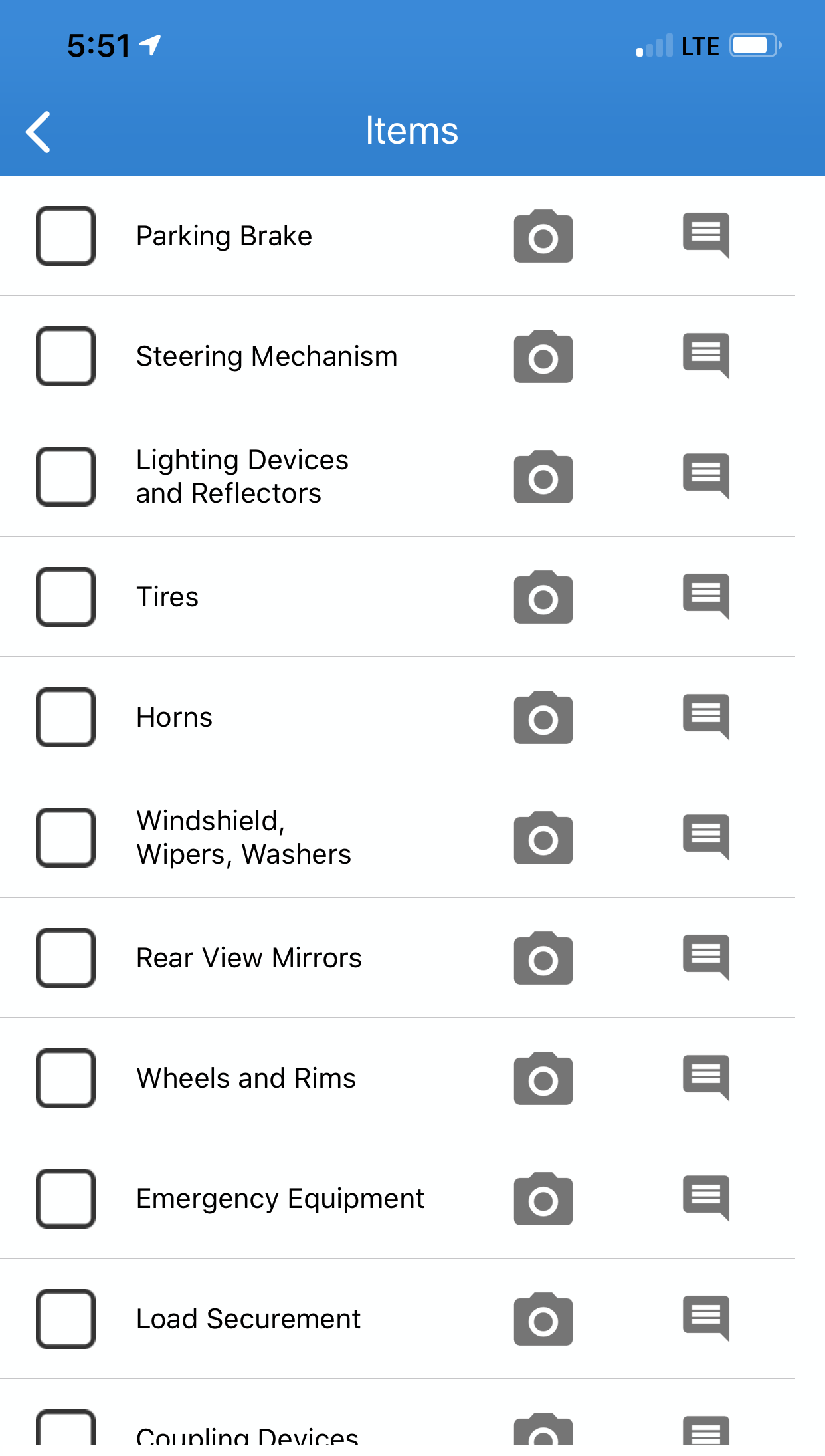 One Step GPS Fleet Tracking map from phone app