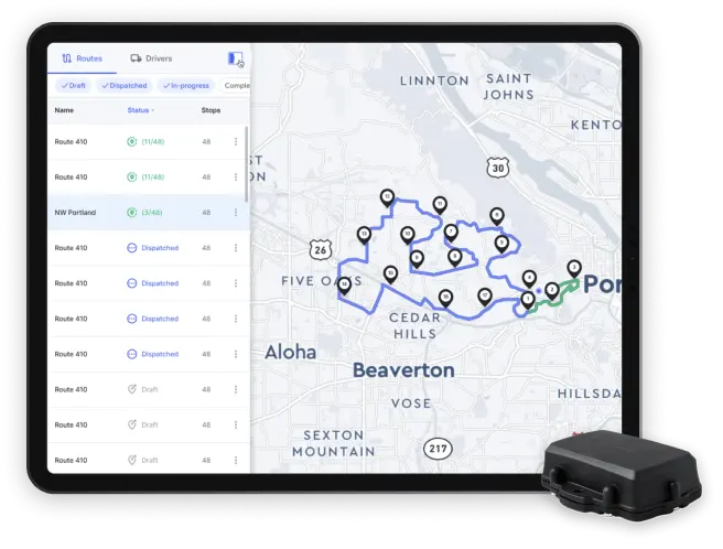 Gps tracking on a tablet with a battery tracker