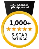 Shopper Approved over 1000 5-star reviews