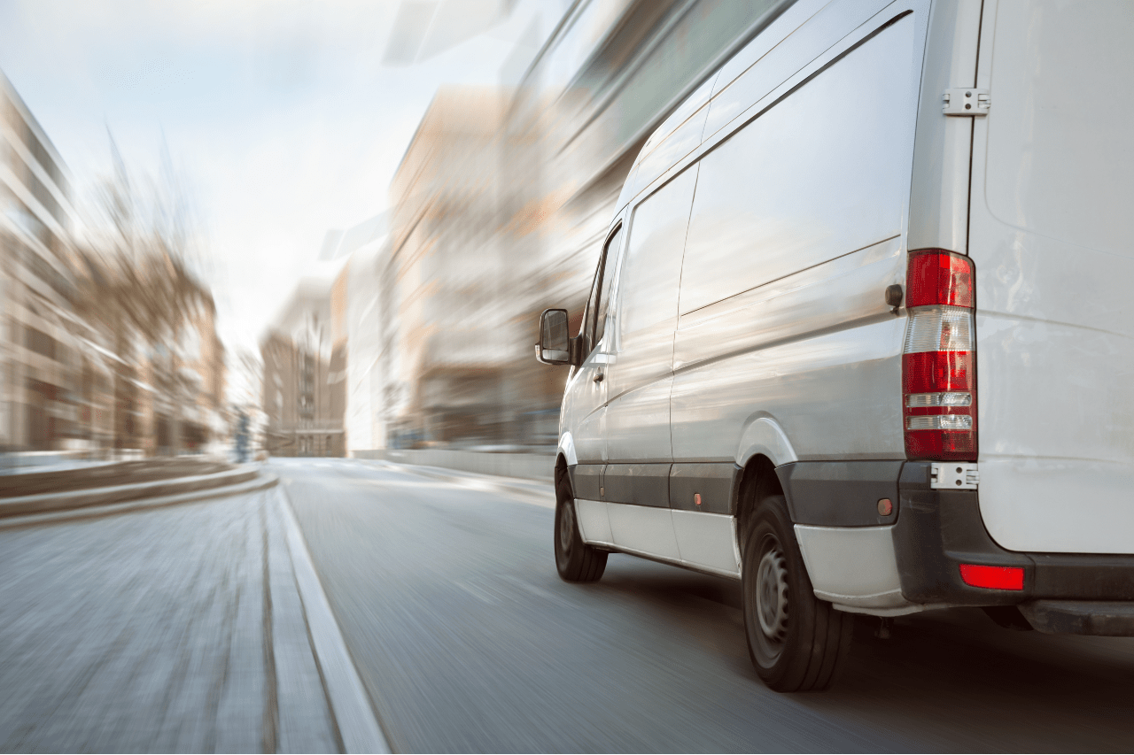 fleet tracking system installed on a van