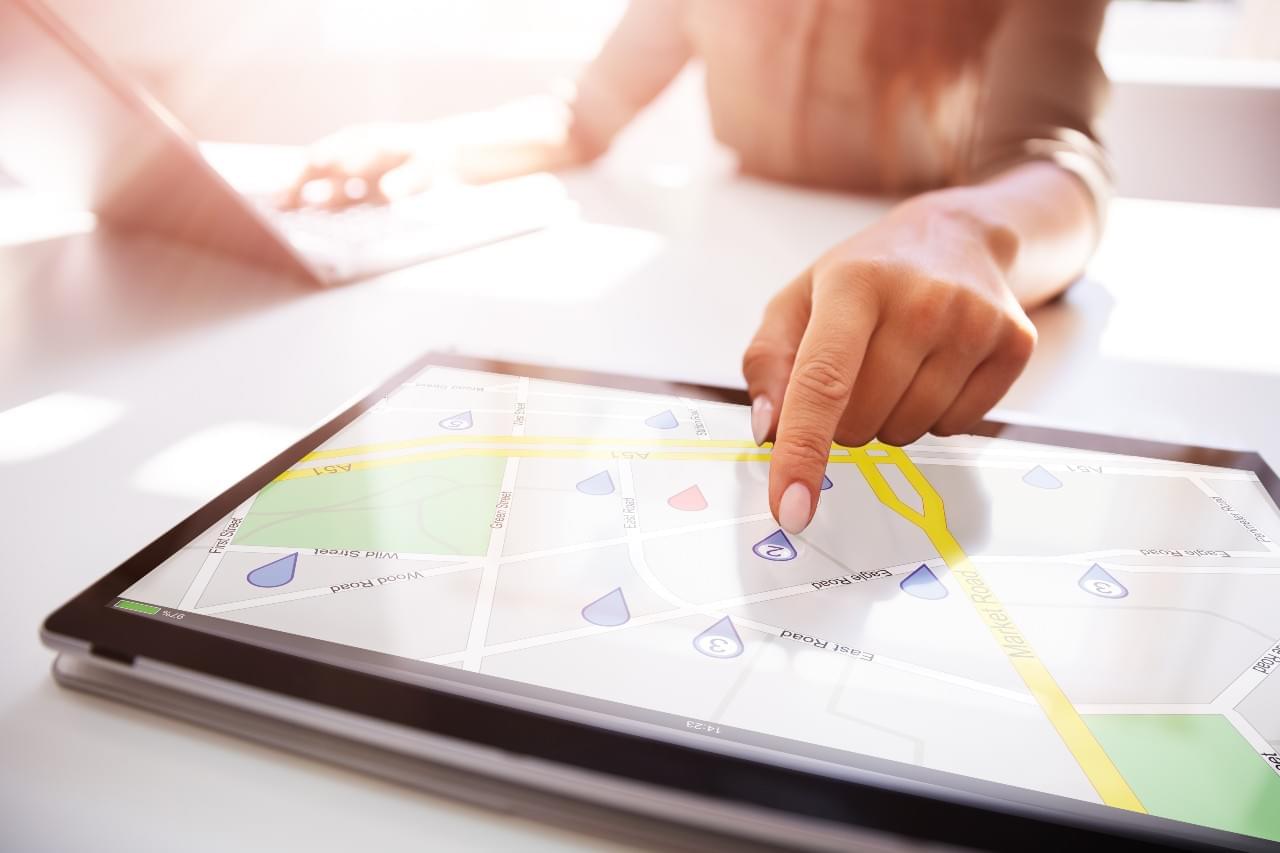 Gps tracking on a tablet