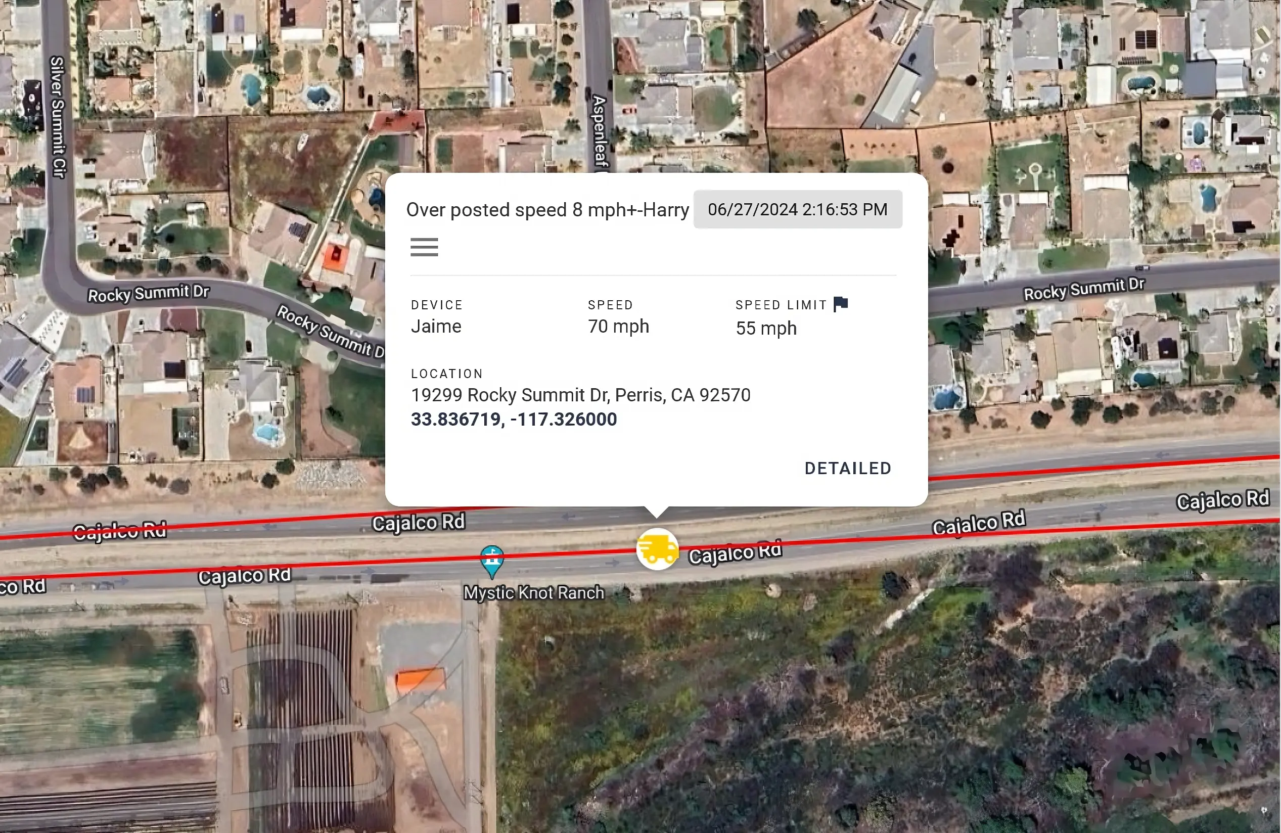 Screenshot High Res-Speeding Satellite map