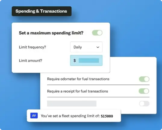 Setting spending limits online